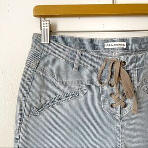 Ulla Johnson Pin Striped Flare ankle jeans size 2 preowned